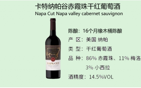 卡特納帕谷赤霞珠干紅葡萄酒NapaCut