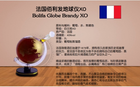 佰利發(fā)地球儀XO洋酒 Bolifa Globe XO