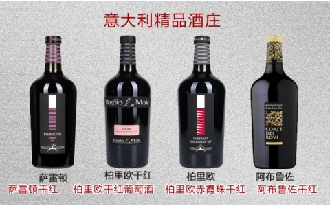 薩雷頓柏里歐赤霞珠阿布魯佐干紅葡萄酒