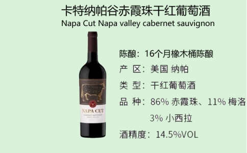 卡特納帕谷赤霞珠干紅葡萄酒NapaCut