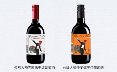 公雞大師赤霞珠佳美娜干紅葡萄酒