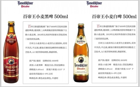 Benediktiner百帝王小麥黑啤小麥白啤