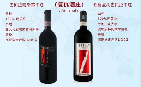 巴貝拉阿斯蒂鐵桶尼扎巴貝拉干紅葡萄酒