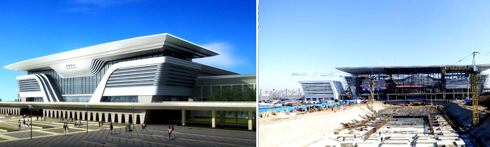 沈陽南站使用防火保溫巖棉板