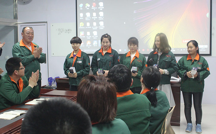 華能中天斯特福橡塑分廠標桿獎勵