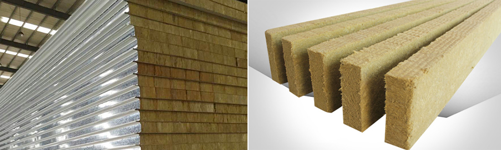 華能中天彩鋼巖棉夾心板