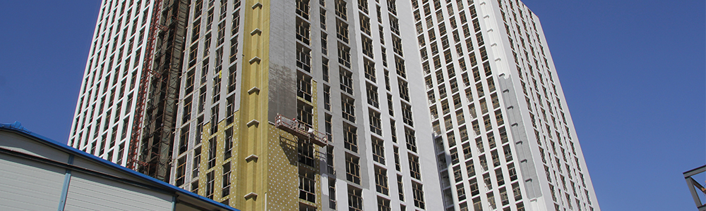 華能中天外墻巖棉板應(yīng)用